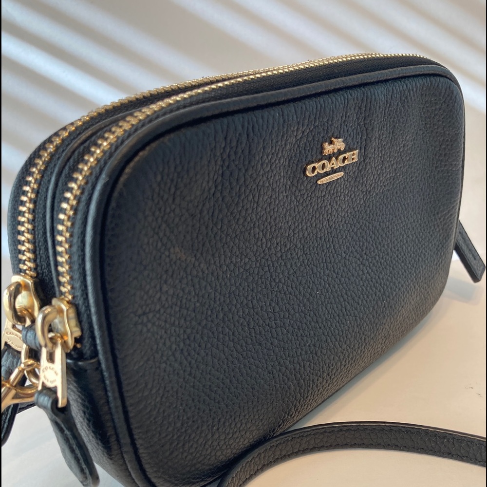 Coach pebble leather crossbody bag